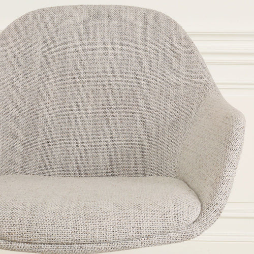 Nolon Nio-Mae eetkamerstoel beige gemêleerd - houten onderstel