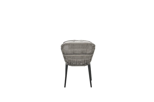 Pescara dining fauteuil - carbon black - rope taupe - desert sand - vtwonen shop
