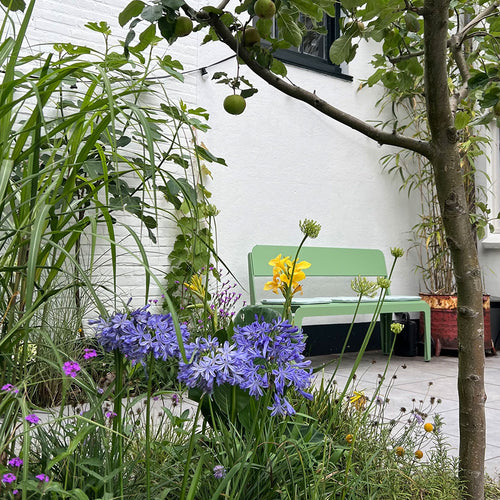 Weltevree Bended bench met rugleuning