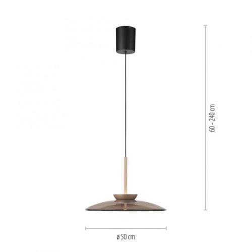 Neuhaus PURE hanglamp E-Moon - 1 lichts - 50  x 240   cm - champagne - vtwonen shop