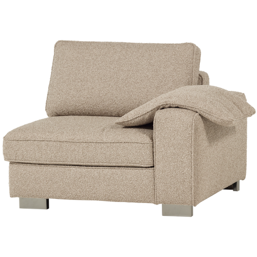 vtwonen element 1-zits met arm rechts Lazy - Bouclé - Naturel - vtwonen shop