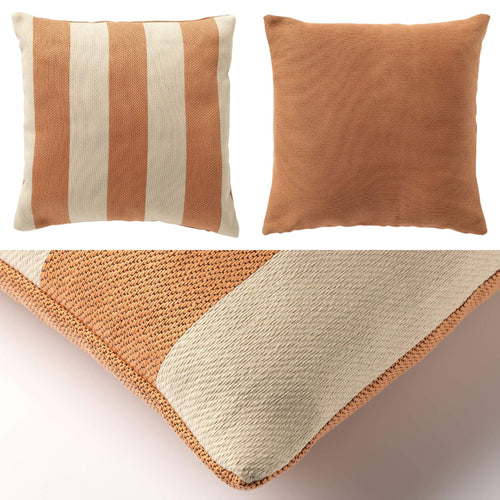 KUSSENSET - 3-delig - Quiet Horizon - 45x45 cm, 30x50 cm - inclusief binnenkussens - wit, roze, groen