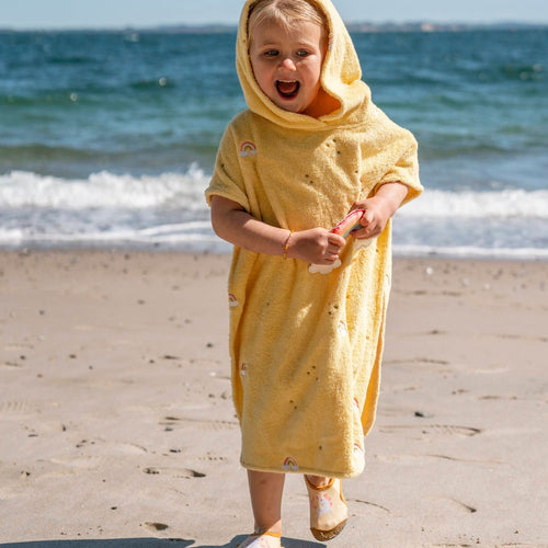 FiliBabba Handdoek 52 x 85 cm – Geel biologisch katoen