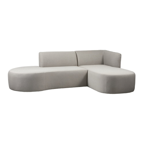 WOOOD loungeset tuin rechts Chios - Organisch - Zand - 71x258x168 - vtwonen shop