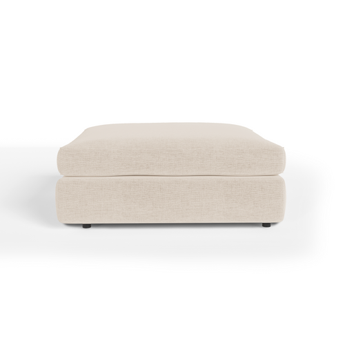 Sia Home - Modulaire poef NEST - Zacht aanvoelende geweven stof - Beige - 101cm