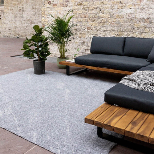 Buitenkleed Marble - Grijs/wit - dubbelzijdig - EVA Interior - 160 x 230 cm
