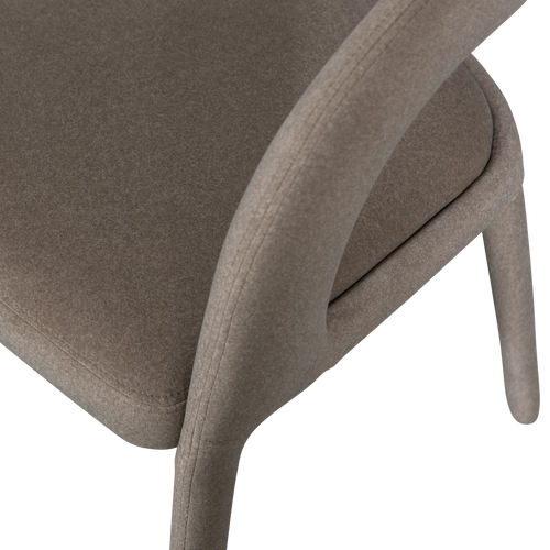 vtwonen eetkamerstoel Arms - Bruin - Polyester - 80x60x54 - vtwonen shop