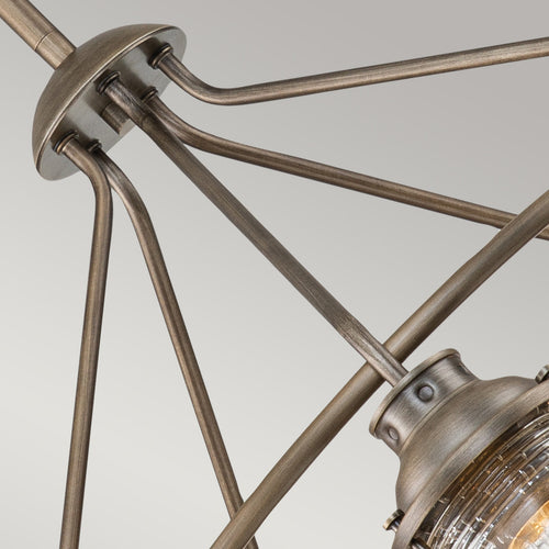 Elstead Kichler Ashland Hanglamp voor buiten, gebronsd brons, IP44