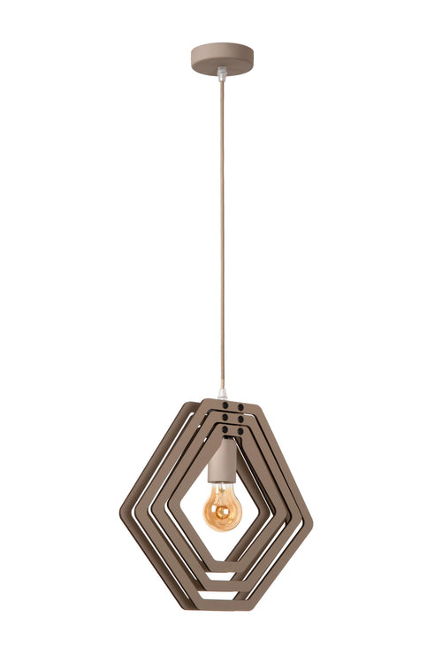 Lucide hanglamp MAURO - 1xE27 - Taupe