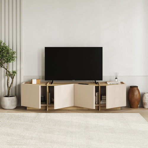 Calicosy - ONYX TV-meubel - Beige - 180x35x46 cm