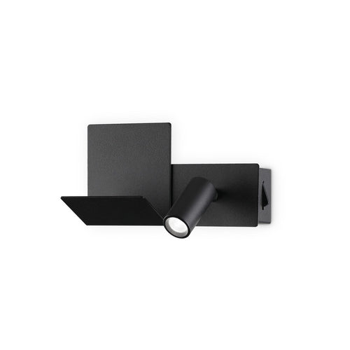 Ideal Lux KOMODO-2 LED Leeslamp Zwart, Ingebouwde Schakelaar, 3000K, Niet Dimbaar