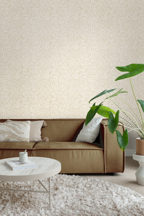 ESTAhome behang bladeren beige - 50 x 900 cm - 131147 - vtwonen shop