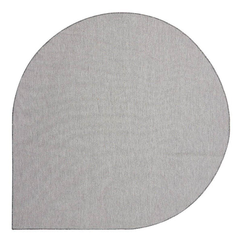 Interieur05 Buitenkleed Druppel Mono - Grijs/wit - Dubbelzijdig - EVA Interior - 200 x 200 cm - vtwonen shop