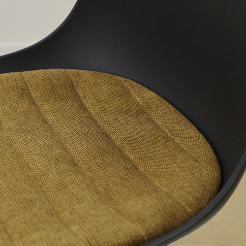 Nolon Nino-Liv barkruk zwart met mosgroen zitkussen - zwart onderstel - 65 cm - vtwonen shop