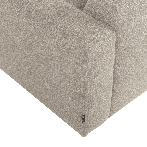 WOOOD 1,5-zits bank arm rechts Mojo Base - Bouclé - Beige - 74x145x97