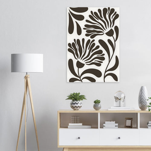 Artfulprints Poster Matisse – Wildflower line   - 70x100 cm - Zwart / Wit