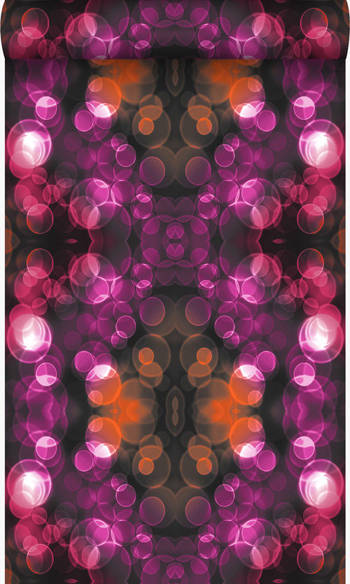 Origin Wallcoverings behang kaleidoskoop-motief roze en oranje - 53 cm x 10,05 m - 337202 - vtwonen shop