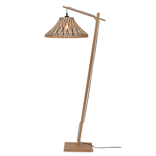 GOOD&MOJO vloerlamp Tahiti - bruin - Ø45cm - vtwonen shop