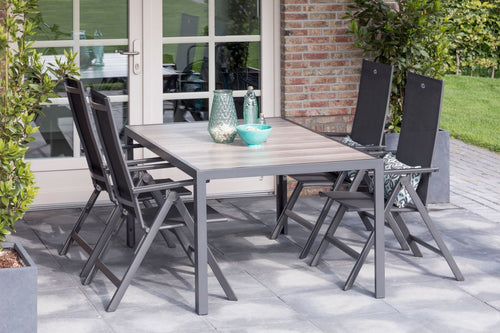 Hartman Tuinstoel Aruba - Antraciet - Verstelbaar - Zithoogte 44cm - Set van 2 - vtwonen shop