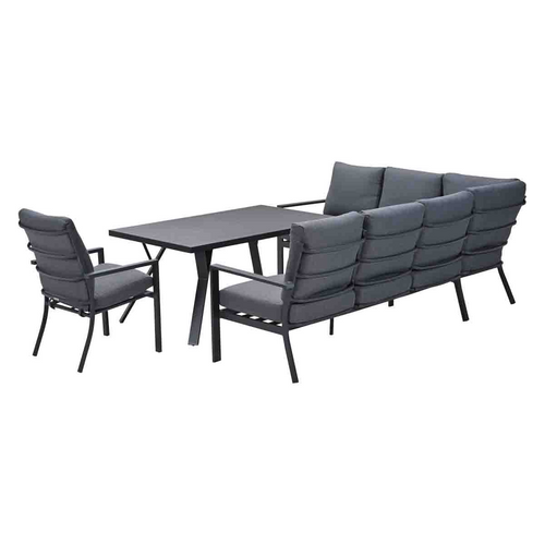 Garden Impressions lounge dining set Senja mystic grey - 4-delig - links incl stoel - vtwonen shop