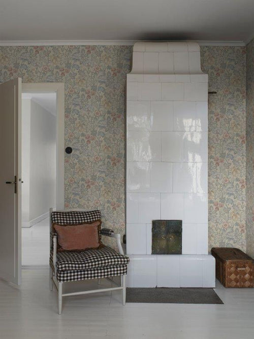 Borastapeter fotobehang bloemen vergrijsd groen - 180 x 265 cm - 661024 - vtwonen shop