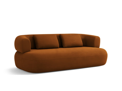 Micadoni Bank Jenny 2-zits, flueel roze - 90x178x73cm