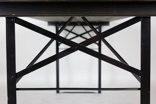 MaximaVida onderstel Berlijn bouwpakket voor inklapbare biertafel - onderstel 47 cm zwart gecoat - vtwonen shop