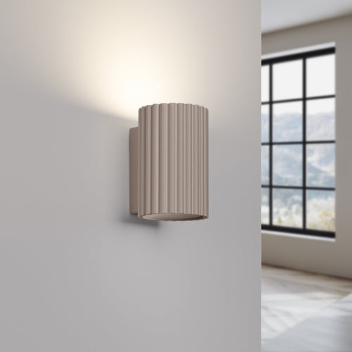 Sollux Lighting Wandlamp KARBON 10 taupe - 6,5x8,5x10cm