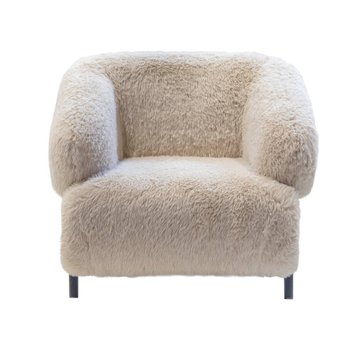 DÉJA Living Fauteuil Espe Fluffy - Taupe Stof - 91x86x77cm - vtwonen shop
