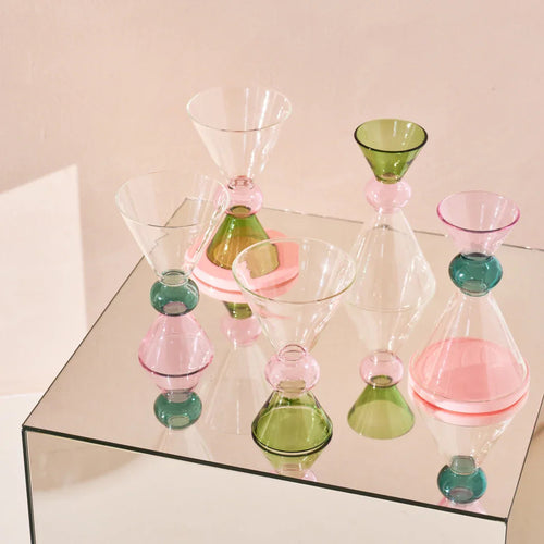 Urban Nature Culture wijnglas Ayo, Pale Green - Ø 9.5 * 15 CM