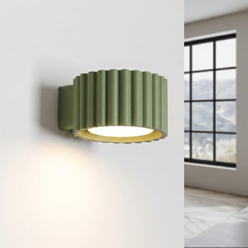 Sollux Lighting Wandlamp AURA olijfgroen Gx53 - 10x12x6cm