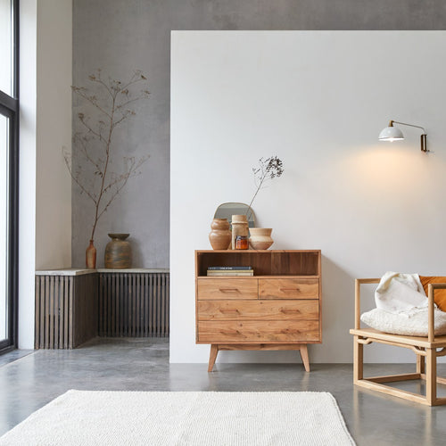 Tikamoon Ladekast van massief acaciahout - Naturel - vtwonen shop