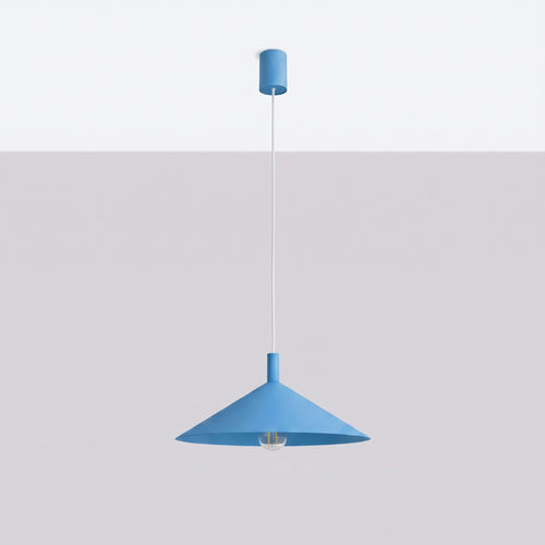 Sollux Lighting Hanglamp NOX 40 lichtblauw - 40x40x135cm