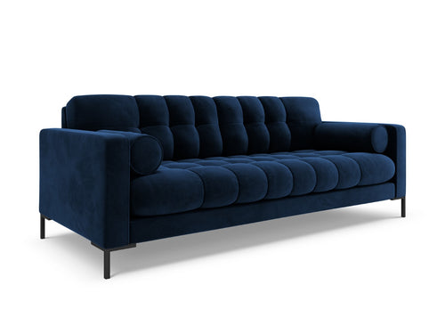 Cosmopolitan Design Bank Bali 4-zits, flueel, koningsblauw - 96x217x75cm