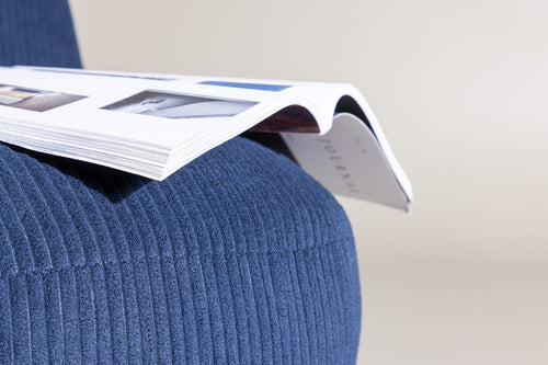 BRAM Fauteuil Sikke - Blauw Ribstof - vtwonen shop