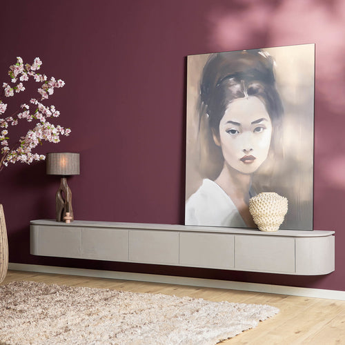 Starfurn Tv-meubel Excellent - Taupe Hout - 280x35x30cm