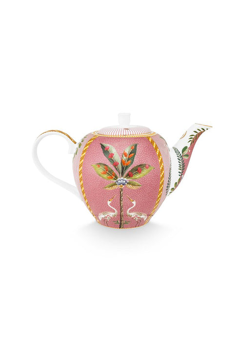 Pip Studio La Majorelle Theepot - Servies - Theekan - Roze - 1.6l - vtwonen shop