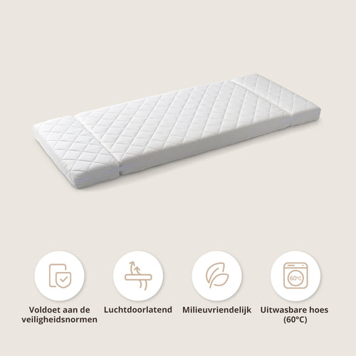 Petite Amélie Kindermatras Brume – 80x140/170/200 cm - Duurzame materialen - Wasbaar op 60° - vtwonen shop