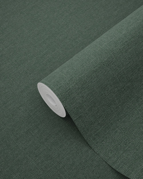 ESTAhome behang linnenstructuur vergrijsd groen - 53 cm x 10.05 m - 148748
