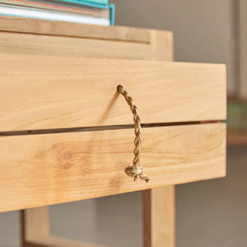 Tikamoon Nachtkastje voor kinderen van massief teakhout - Naturel - vtwonen shop