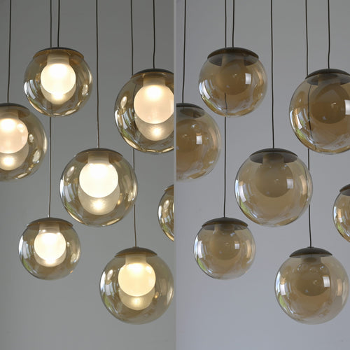 Neuhaus PURE hanglamp Popup - 7 lichts - 40  x 180   cm - champagne