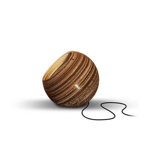 Think Paper tafellamp Globe - 1 lichts - 29  x 27   cm - bruin - vtwonen shop