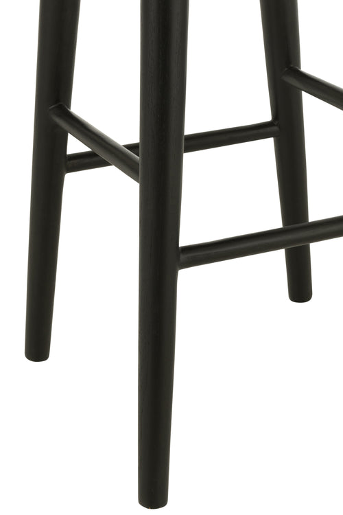 J-Line barkruk Mika - hout - zwart