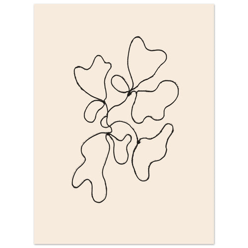 Artfulprints  Abstract – Blob lined   poster 30x40 cm