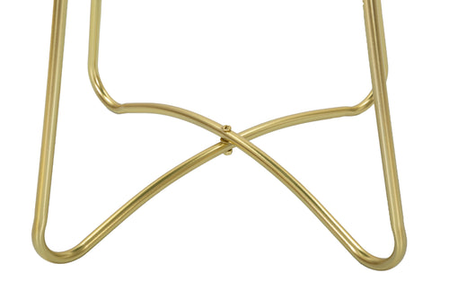 Mauro Ferretti bijzettafel - 45x59 cm - groen/goud