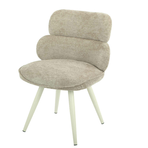 StarFurn Eetkamerstoel Abby - Taupe Stof - Set van 2 - vtwonen shop