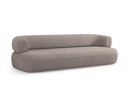 Micadoni Bank Jenny 4-zits, boucle, lichtbruin - 90x226x73cm