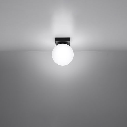 Sollux Lighting Plafondlamp YOLI 1 zwart - 12x12x14,5cm