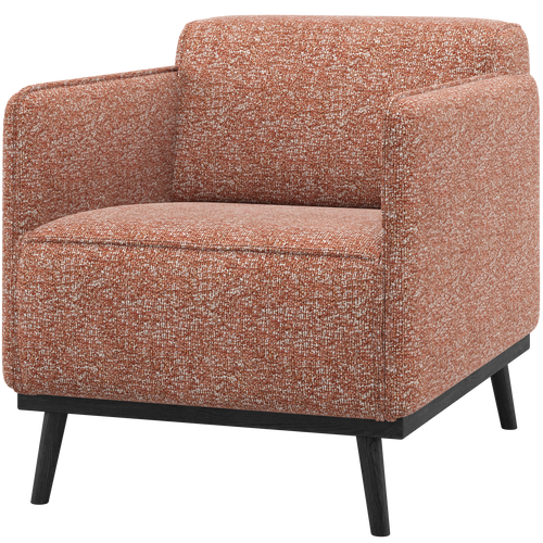 WOOOD fauteuil met arm Statement - Polyester - Lichtbruin Melange - 77x72x93 - vtwonen shop
