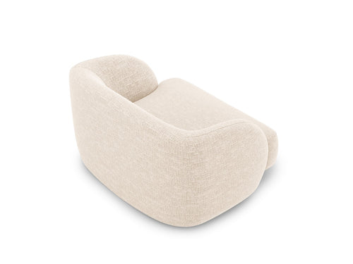 Micadoni Fauteuil Miley chenille, lichtbeige - 90x103x70cm